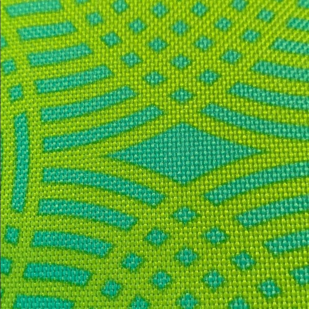 Clinique Neon Green and Blue Cosmetic Bag